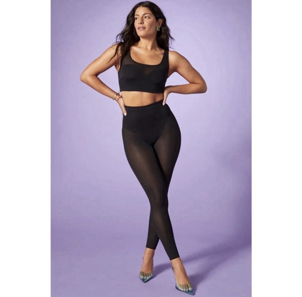 Fabletics Yitty Women’s Mesh Me Smoothing High Waist Legging Black Size XL NWT